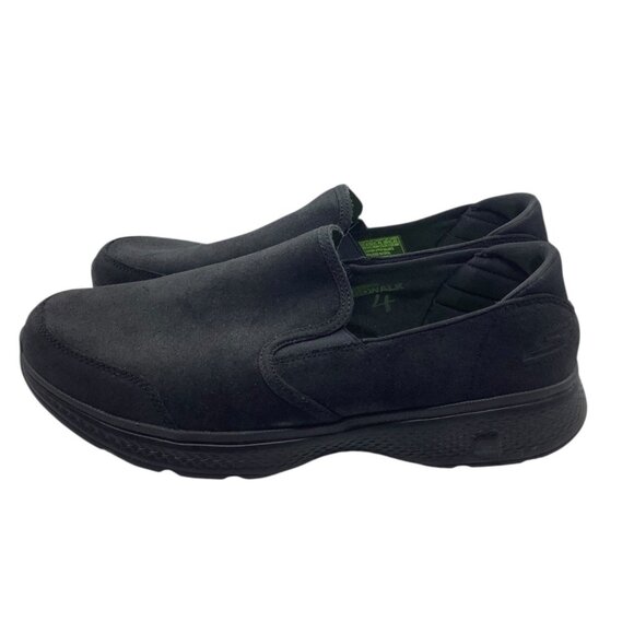 Skechers Men Go Walk Loafer Shoes Size 11.5 Extra Wide Black Leather Upper NEW - Picture 1 of 6